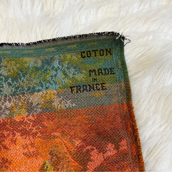 Embroidered Tapestry of Boy and Girl on a Seesaw ￼MADE IN FRANCE - Picture 3 of 3